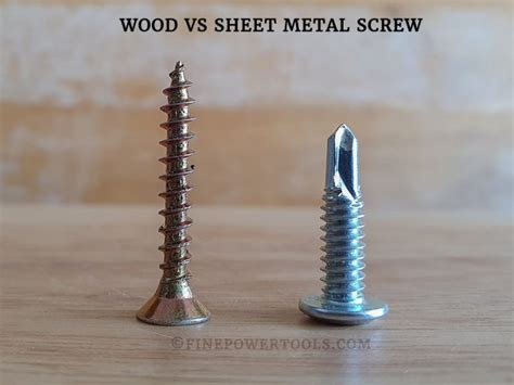 can you use sheet metal screws on wood|attaching thin metal to wood.